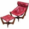 IMG red leather chair