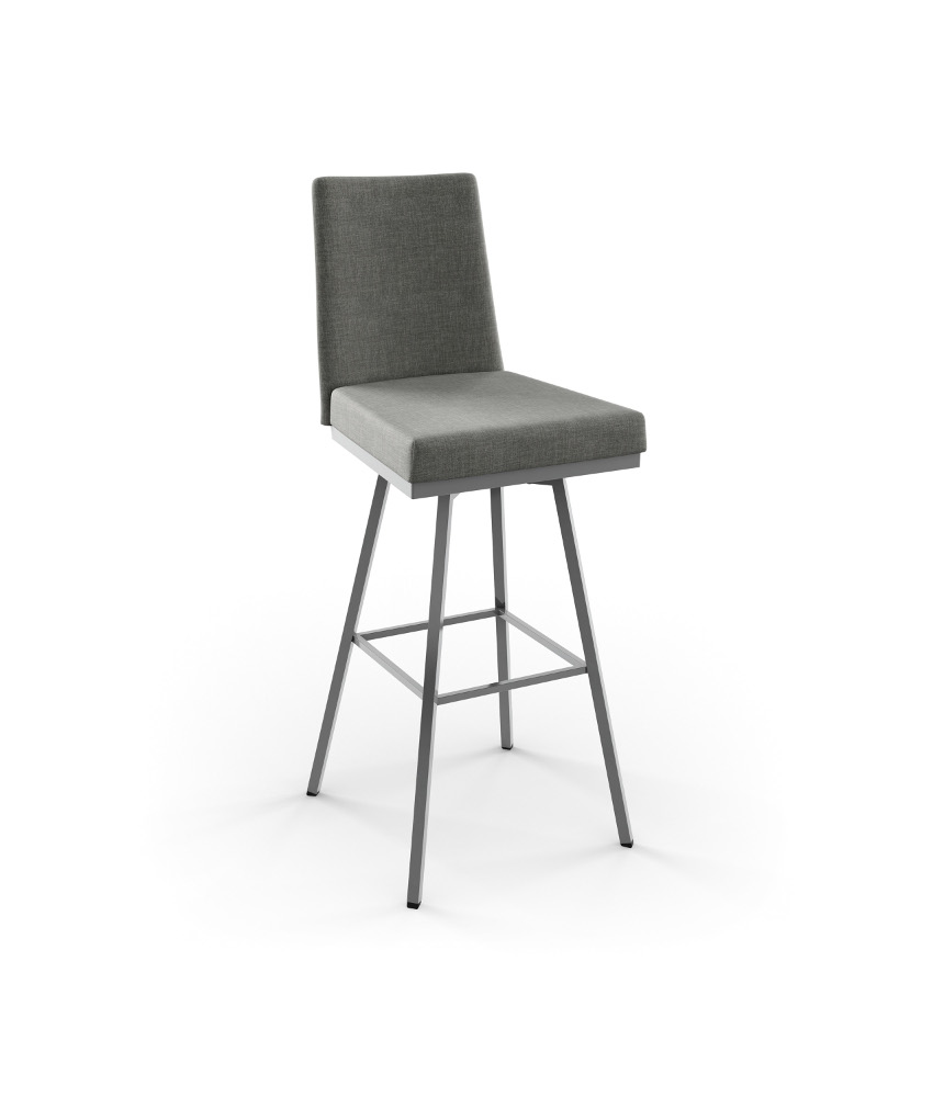 41320 Amisco Linea Swivel Upholstered Counter or Bar Stool 