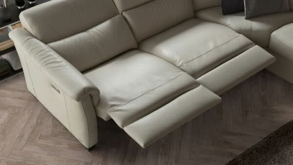 natuzzi 3 seat sofa beige leather Fort Collins