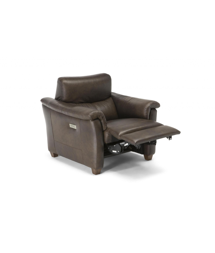 Natuzzi C068 Three Seat Sofa W Recliner, Natuzzi Leather Recliners