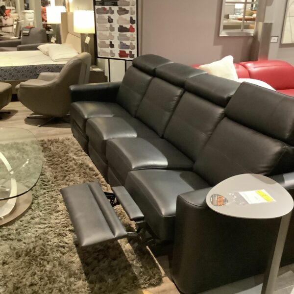 black leather jammer couch