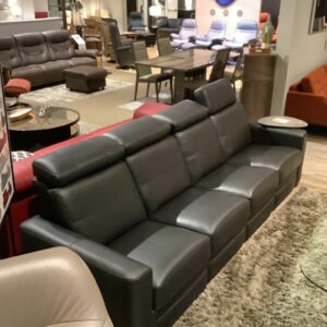 Fort Collins black leather couch huge discounted