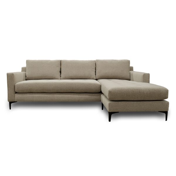 fort Collins neutral earthy flip sofa l shape left or right lounge