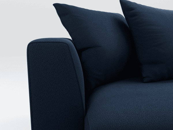 blue modern sofa arm romano