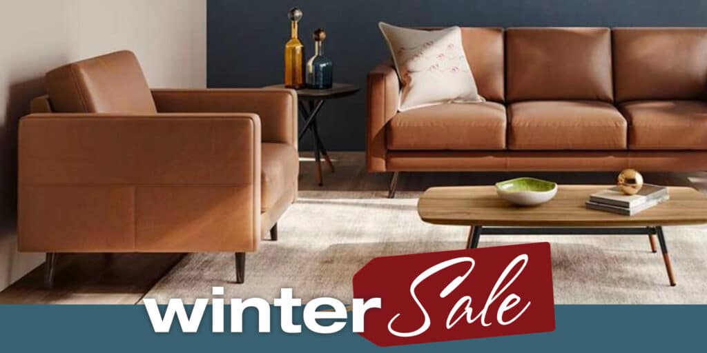 Winter Sale! Shown: Natuzzi Modern Seating
