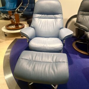Fort Collins. blue sunrise stressless chair