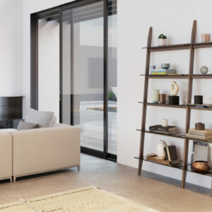 stiletto-570012-preconfigured-modern-leaning-ladder-shelf-system-bdi-furniture-walnut-hero