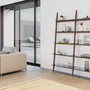 stiletto-570022-preconfigured-modern-leaning-ladder-shelf-system-bdi-furniture-walnut-hero